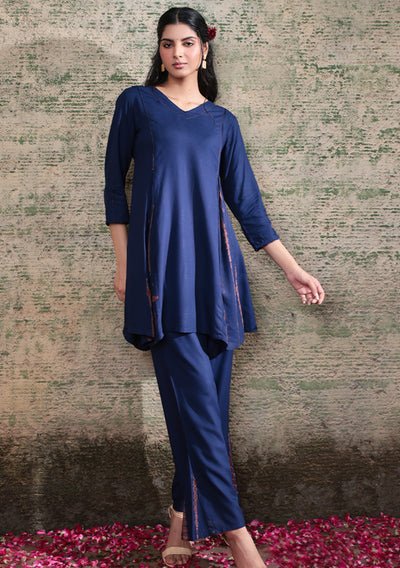 Indigo Shibori Diamond Co-ord